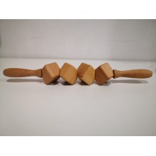 Rodillo de cuatro cubos para maderoterapia